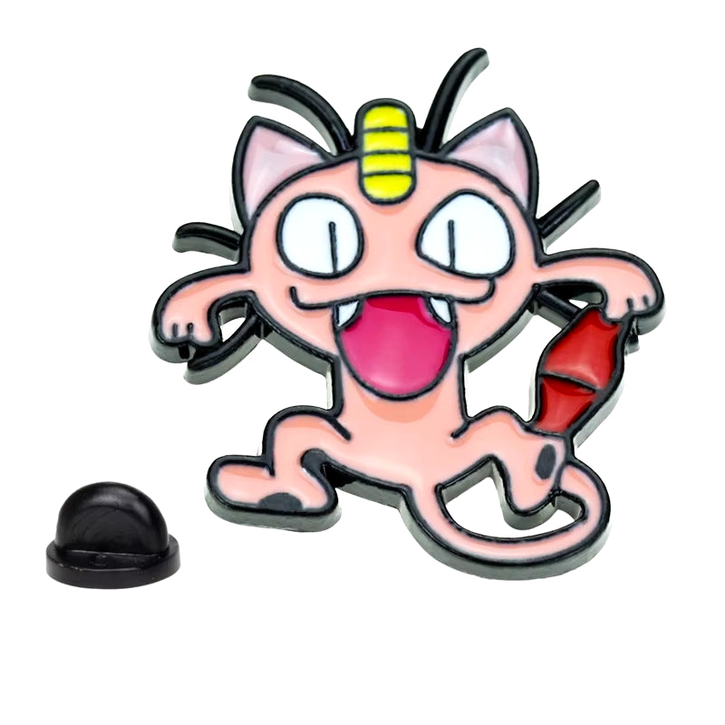 Anime Brooch Pins for Backpack Brooch Pokeball Gengar Meowth Pikachu Squirtle Cute Enamel Pin Kids Gift Accessories